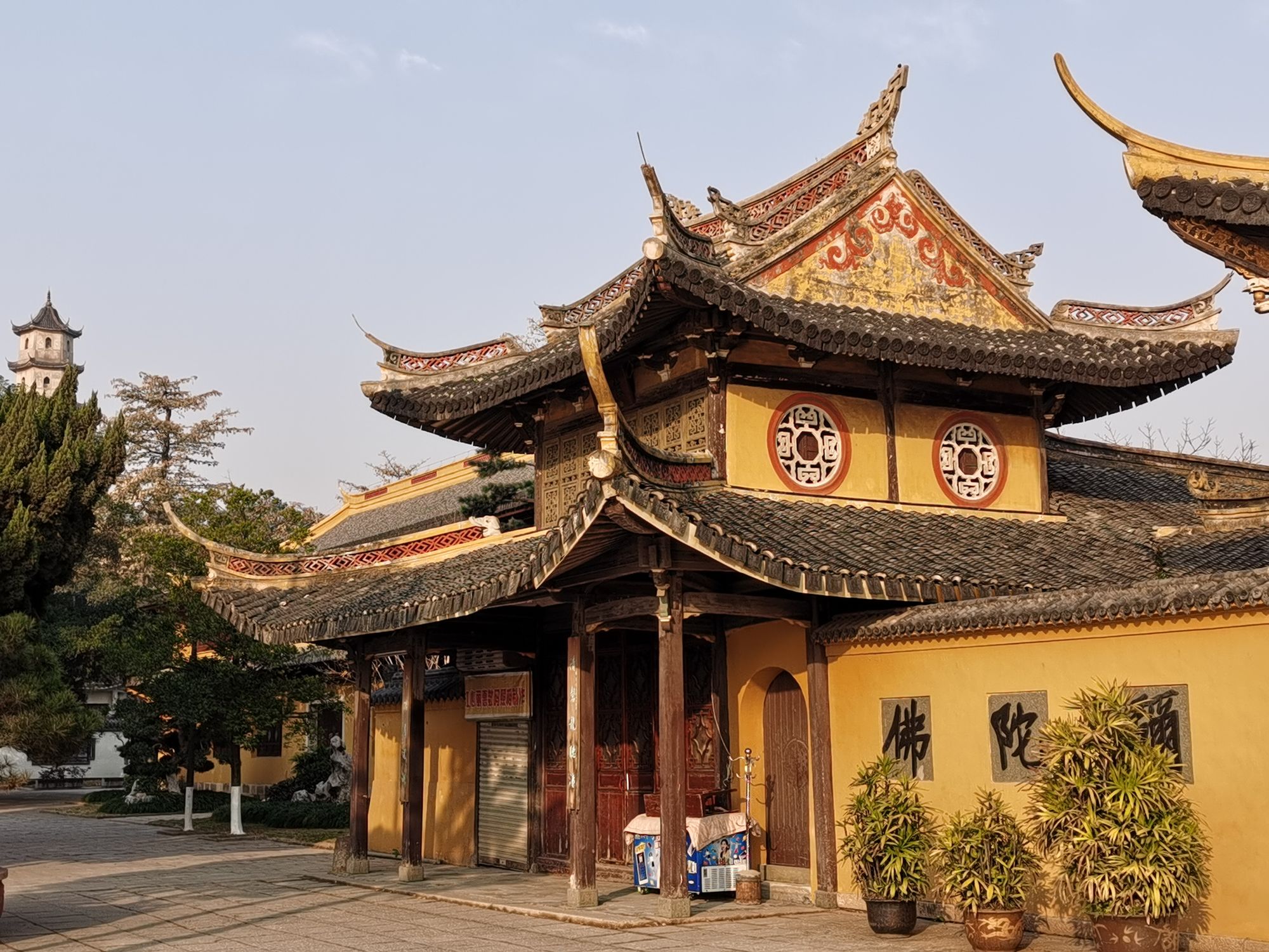 溫州江心寺,王十朋撰書千古名聯(2021.1.16.攝于.